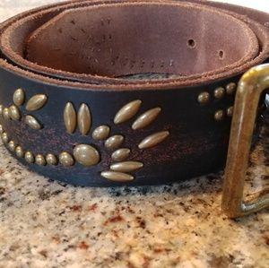 SUNDANCE genuine leather belt